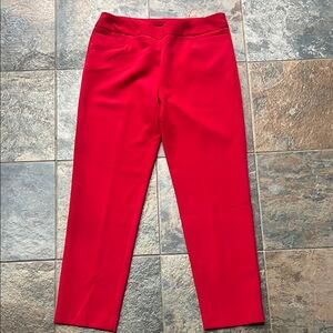Zac & Rachel Red Ankle Cropped Pants